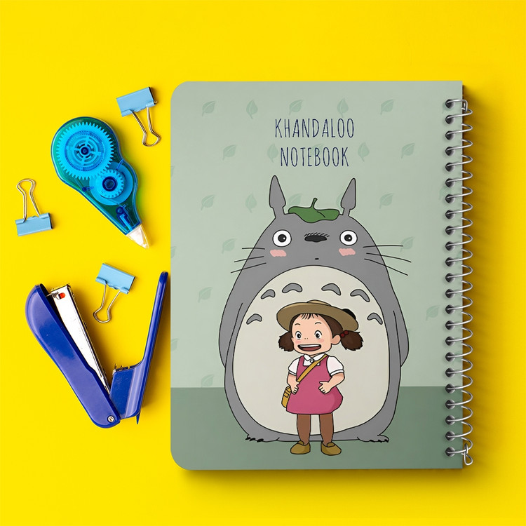 دفتر طراحی 50 برگ خندالو طرح انیمه توتورو (Totoro) کد N9609
