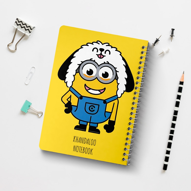 دفتر طراحی 50 برگ خندالو طرح مینیون ها (Minions) کد N9584