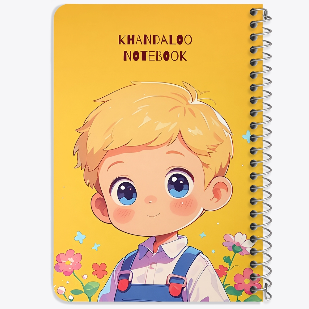 دفتر طراحی 50 برگ خندالو طرح پسرانه بامزه کد N9536