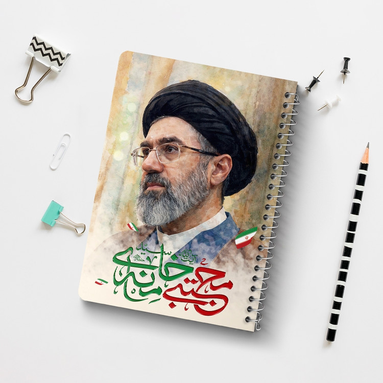 دفتر طراحی 50 برگ خندالو طرح آیت الله سید مجتبی خامنه ای کد 38505