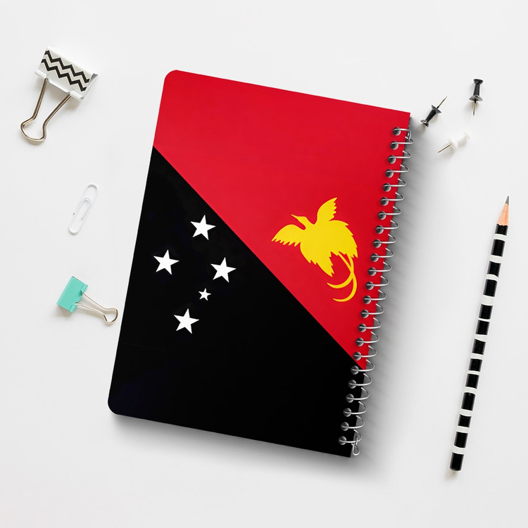 دفتر طراحی 50 برگ خندالو طرح پرچم پاپوآ گینه نو (Papua New Guinea) کد 38496