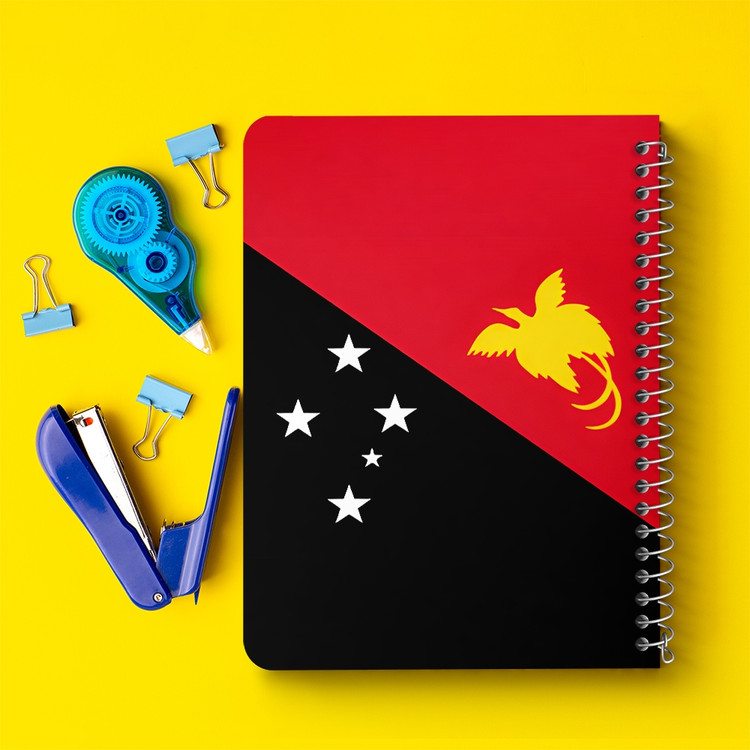 دفتر طراحی 50 برگ خندالو طرح پرچم پاپوآ گینه نو (Papua New Guinea) کد 38496