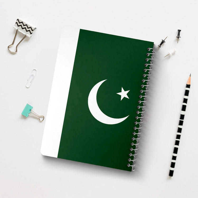 دفتر طراحی 50 برگ خندالو طرح پرچم پاکستان (Pakistan) کد 38488