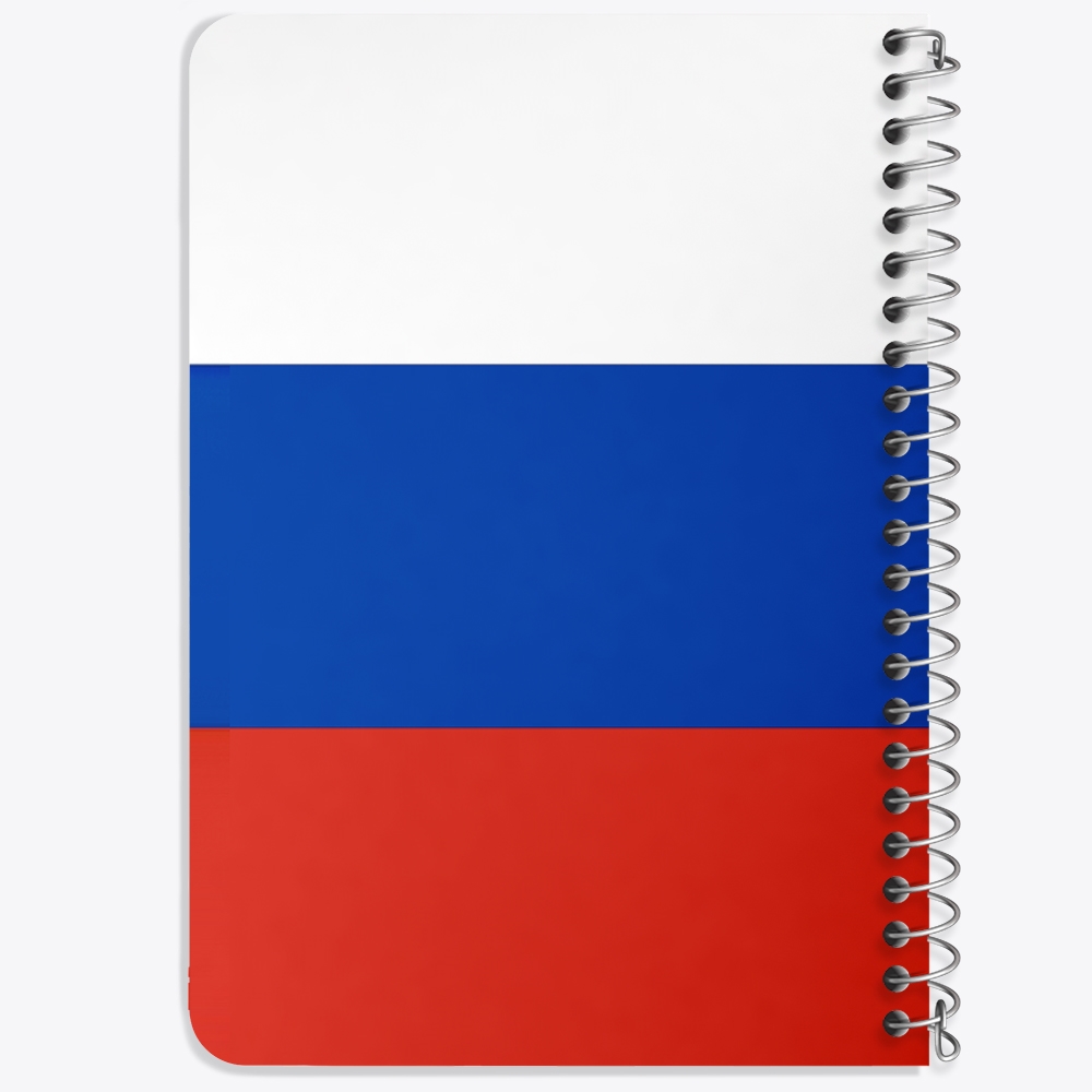 دفتر طراحی 50 برگ خندالو طرح پرچم روسیه (Russia) کد 38482