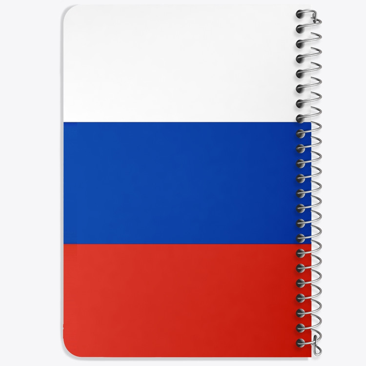 دفتر طراحی 50 برگ خندالو طرح پرچم روسیه (Russia) کد 38482