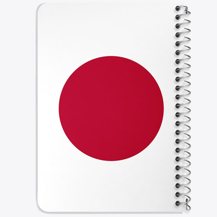 دفتر طراحی 50 برگ خندالو طرح پرچم ژاپن (Japan) کد 38467