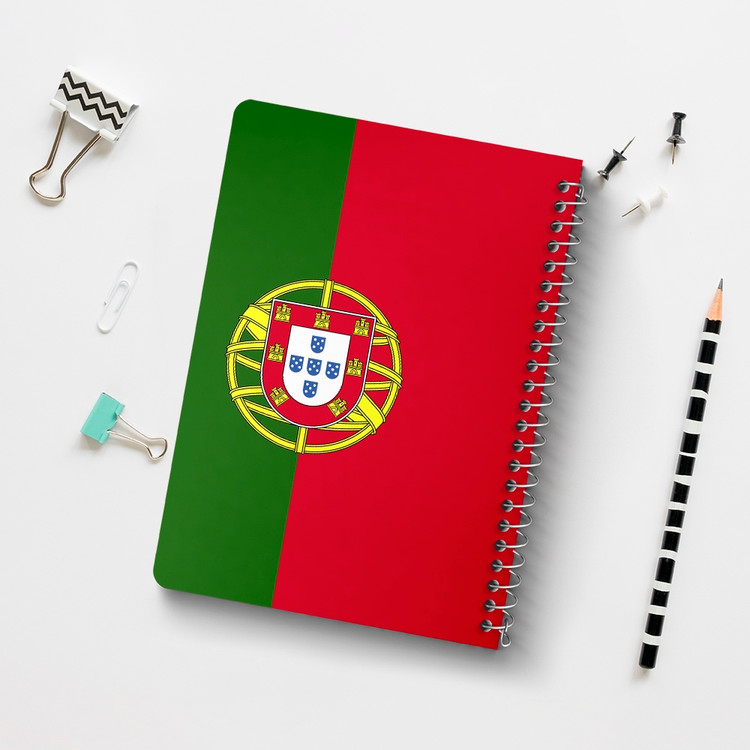 دفتر طراحی 50 برگ خندالو طرح پرچم پرتغال (Portugal) کد 38459