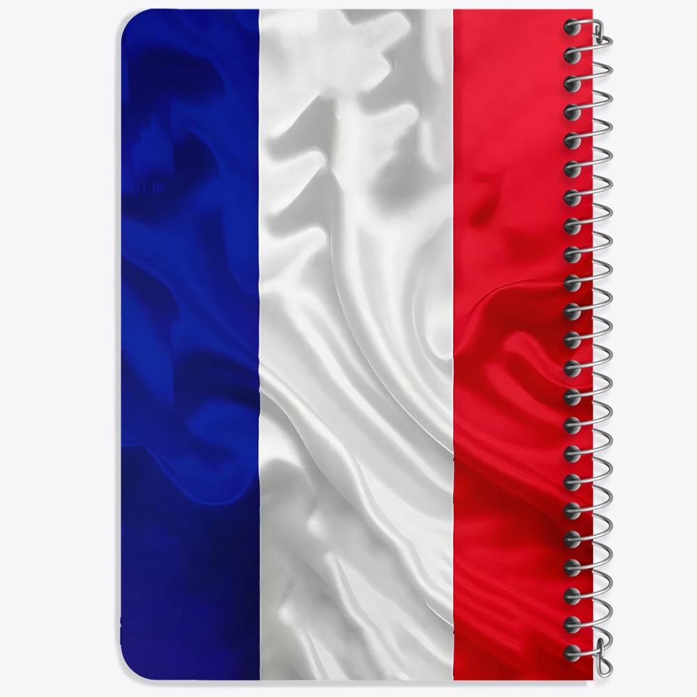 دفتر طراحی 50 برگ خندالو طرح پرچم فرانسه (France) کد 38447