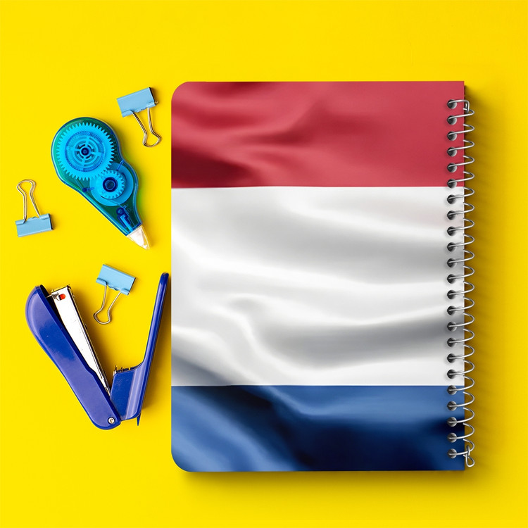دفتر طراحی 50 برگ خندالو طرح پرچم هلند (Netherlands) کد 38443