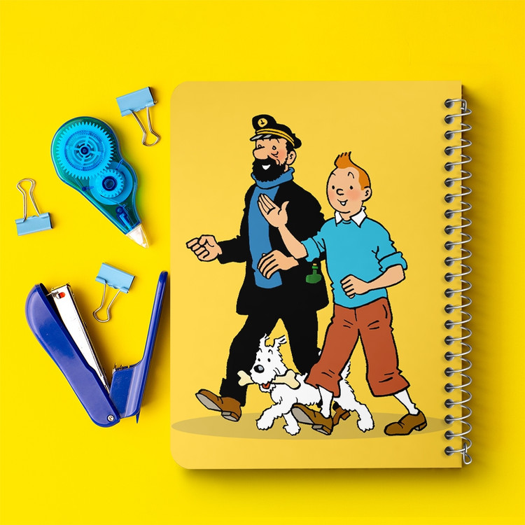 دفتر طراحی 50 برگ خندالو طرح تن تن (Tintin) کد 38211
