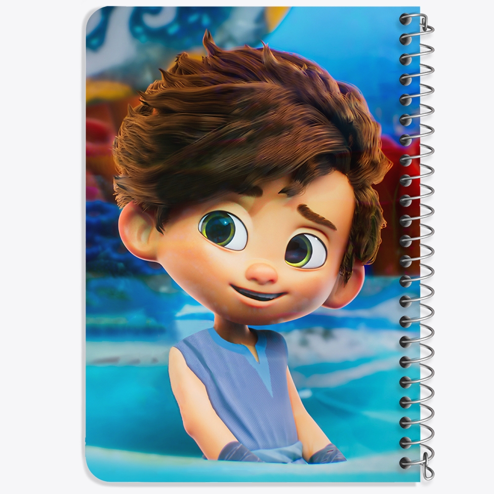 دفتر طراحی 50 برگ خندالو طرح انیمیشن پسر دلفینی (Dolphin Boy) کد 38199