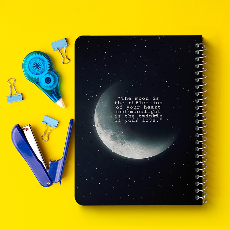 دفتر طراحی 50 برگ خندالو طرح ماه (Moon) کد 38067