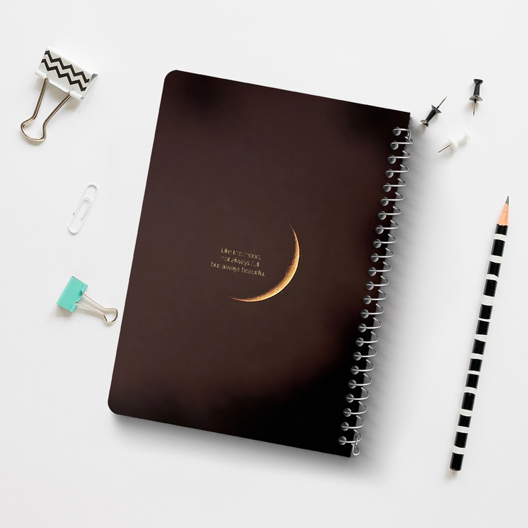 دفتر طراحی 50 برگ خندالو طرح ماه (Moon) کد 38066