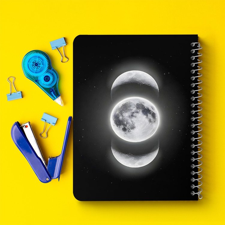 دفتر طراحی 50 برگ خندالو طرح ماه (Moon) کد 38061