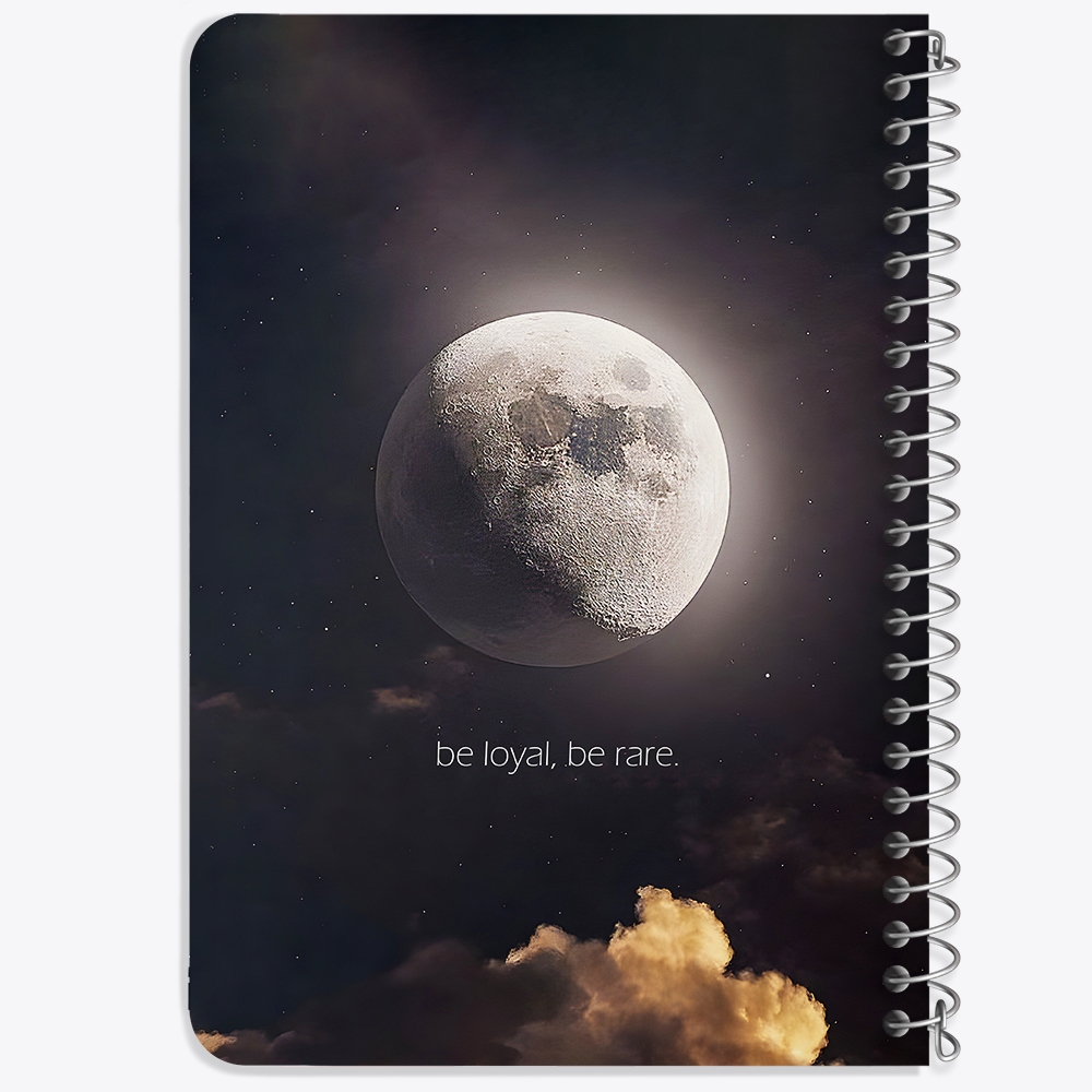 دفتر طراحی 50 برگ خندالو طرح ماه (Moon) کد 38053