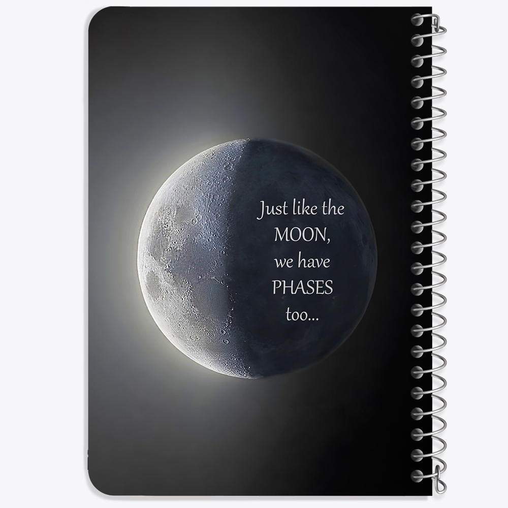 دفتر طراحی 50 برگ خندالو طرح ماه (Moon) کد 38047