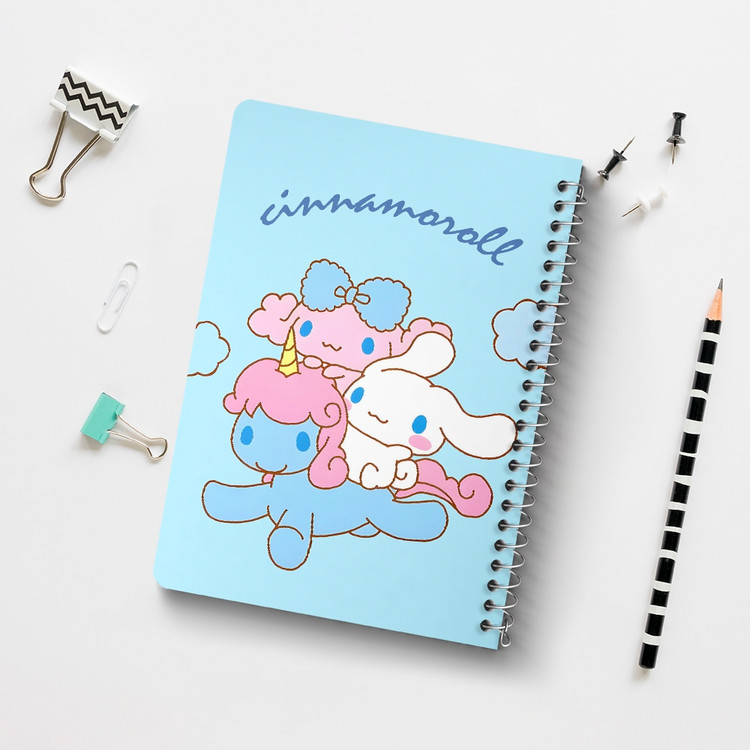 دفتر طراحی 50 برگ خندالو طرح سینامورول (Cinnamoroll) کد 37994