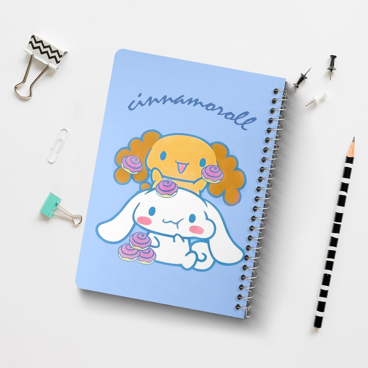 دفتر طراحی 50 برگ خندالو طرح سینامورول (Cinnamoroll) کد 37993