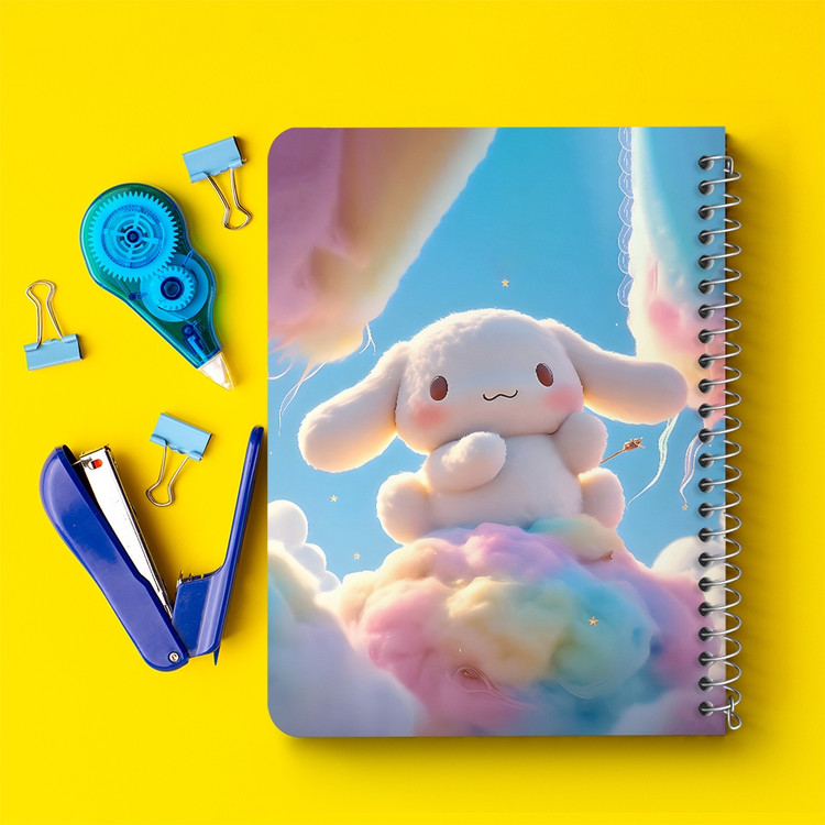 دفتر طراحی 50 برگ خندالو طرح سینامورول (Cinnamoroll) کد 37986