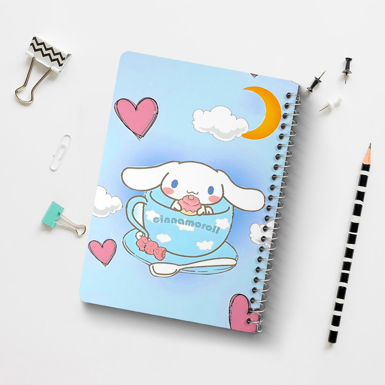 دفتر طراحی 50 برگ خندالو طرح سینامورول (Cinnamoroll) کد 37985