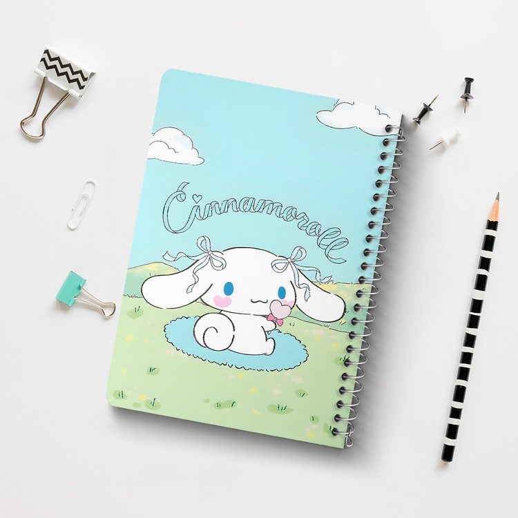 دفتر طراحی 50 برگ خندالو طرح سینامورول (Cinnamoroll) کد 37982