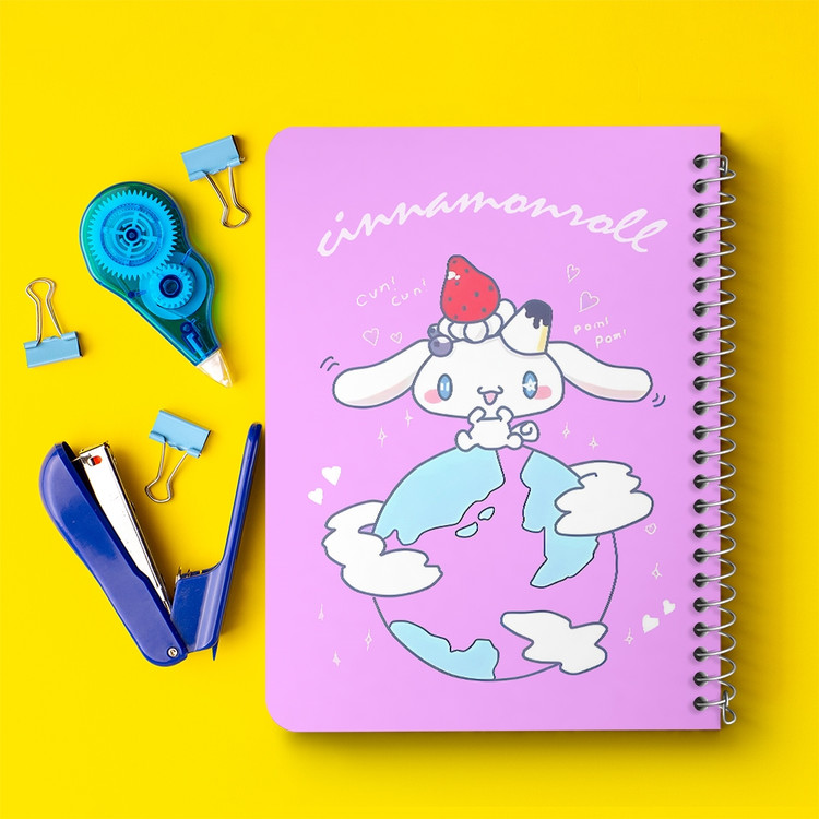 دفتر طراحی 50 برگ خندالو طرح سینامورول (Cinnamoroll) کد 37981