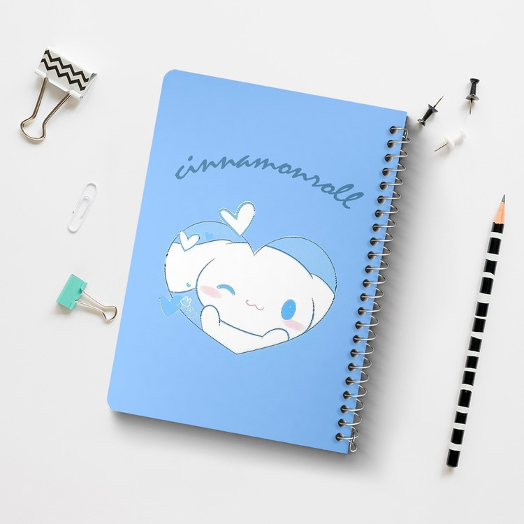دفتر طراحی 50 برگ خندالو طرح سینامورول (Cinnamoroll) کد 37980