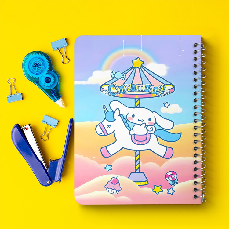 دفتر طراحی 50 برگ خندالو طرح سینامورول (Cinnamoroll) کد 37974