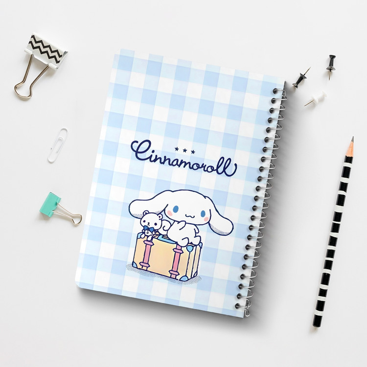 دفتر طراحی 50 برگ خندالو طرح سینامورول (Cinnamoroll) کد 37972