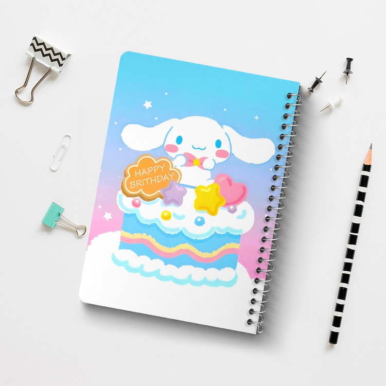 دفتر طراحی 50 برگ خندالو طرح سینامورول (Cinnamoroll) کد 37964