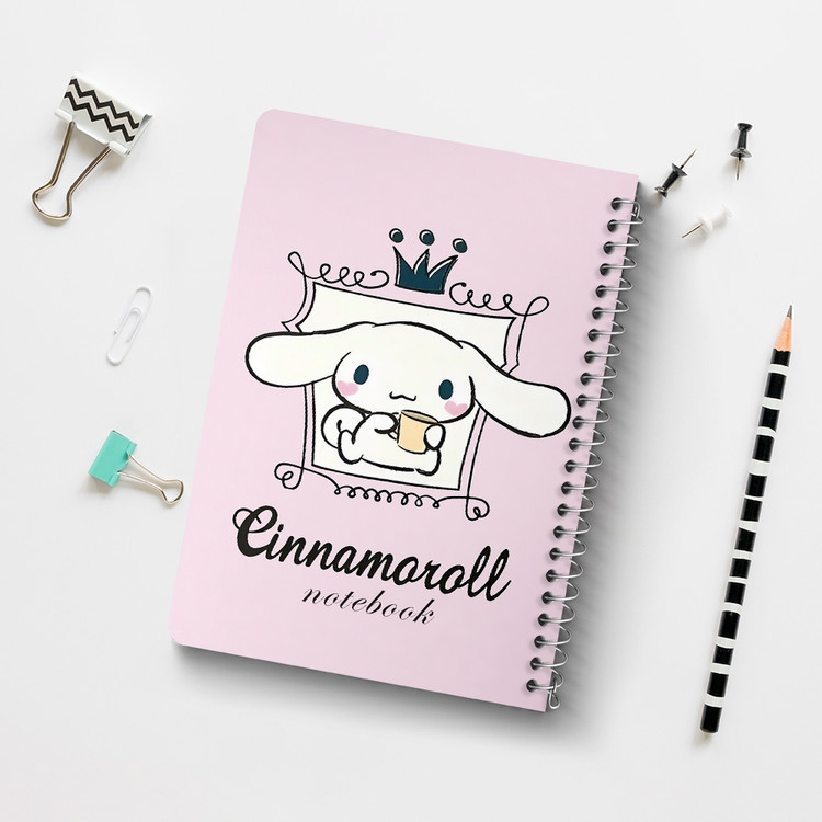 دفتر طراحی 50 برگ خندالو طرح سینامورول (Cinnamoroll) کد 37962