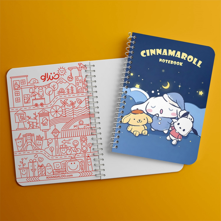 دفتر طراحی 50 برگ خندالو طرح سینامورول (Cinnamoroll) کد 37960