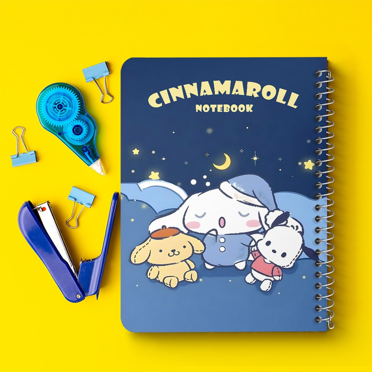 دفتر طراحی 50 برگ خندالو طرح سینامورول (Cinnamoroll) کد 37960