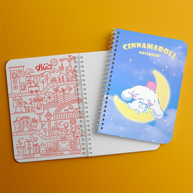 دفتر طراحی 50 برگ خندالو طرح سینامورول (Cinnamoroll) کد 37959