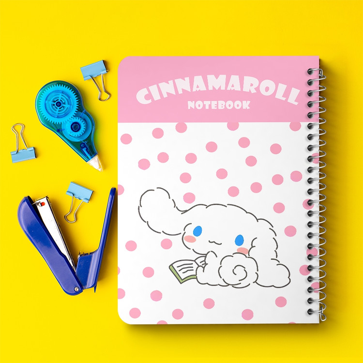 دفتر طراحی 50 برگ خندالو طرح سینامورول (Cinnamoroll) کد 37957