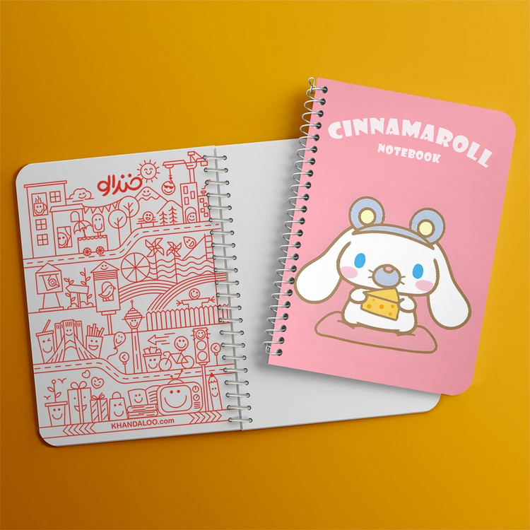 دفتر طراحی 50 برگ خندالو طرح سینامورول (Cinnamoroll) کد 37956