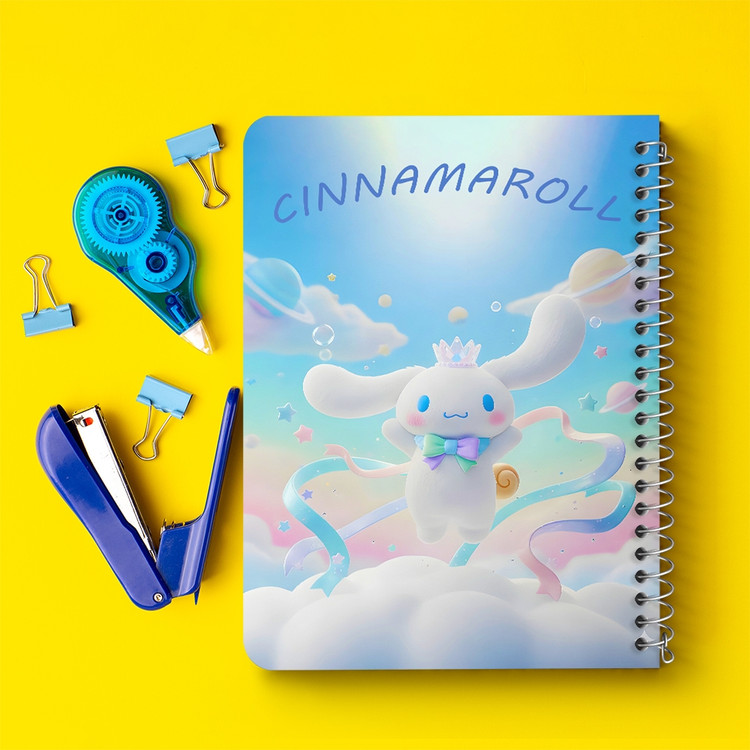 دفتر طراحی 50 برگ خندالو طرح سینامورول (Cinnamoroll) کد 37950