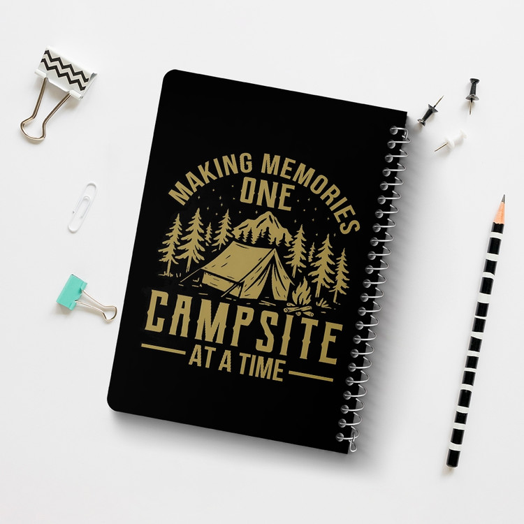 دفتر طراحی 50 برگ خندالو طرح کمپینگ (Camping) کد 37834