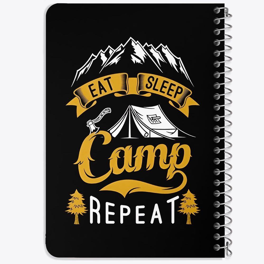 دفتر طراحی 50 برگ خندالو طرح کمپینگ (Camping) کد 37806