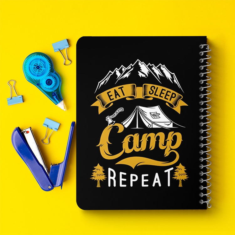 دفتر طراحی 50 برگ خندالو طرح کمپینگ (Camping) کد 37806