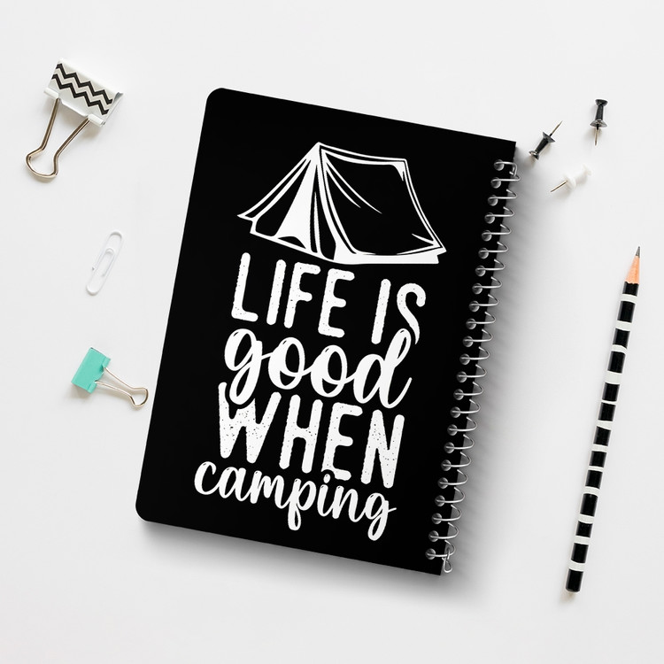دفتر طراحی 50 برگ خندالو طرح کمپینگ (Camping) کد 37804