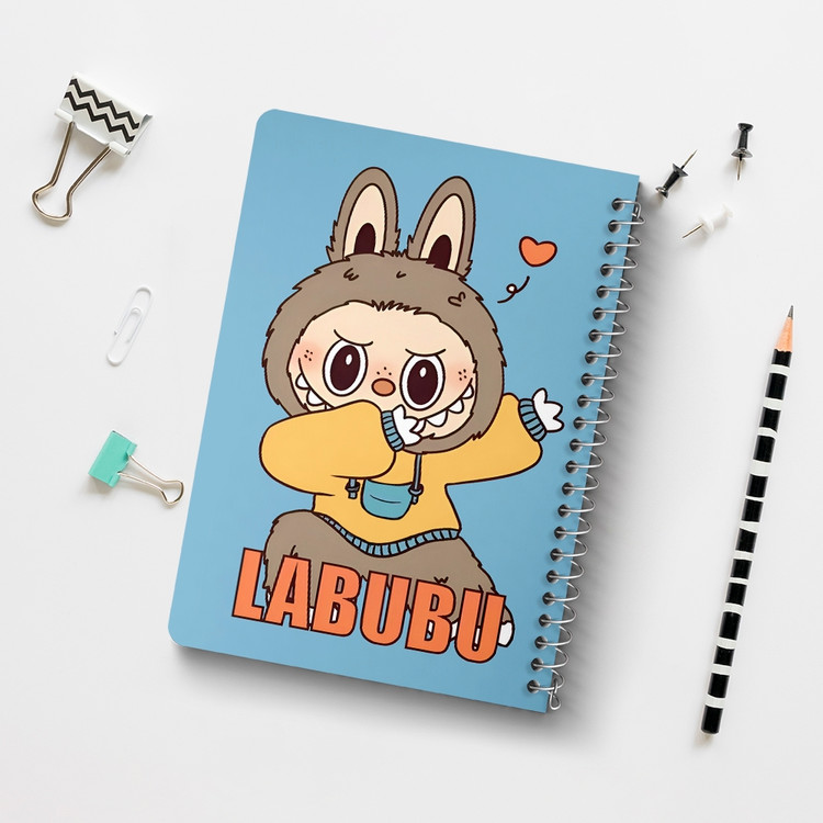 دفتر طراحی 50 برگ خندالو طرح عروسک لبوبو (Labubu) کد 37580