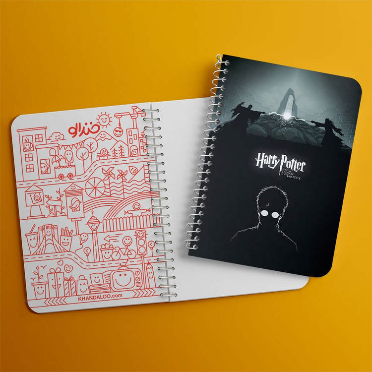 دفتر طراحی 50 برگ خندالو طرح هری پاتر (Harry Potter) کد 37476