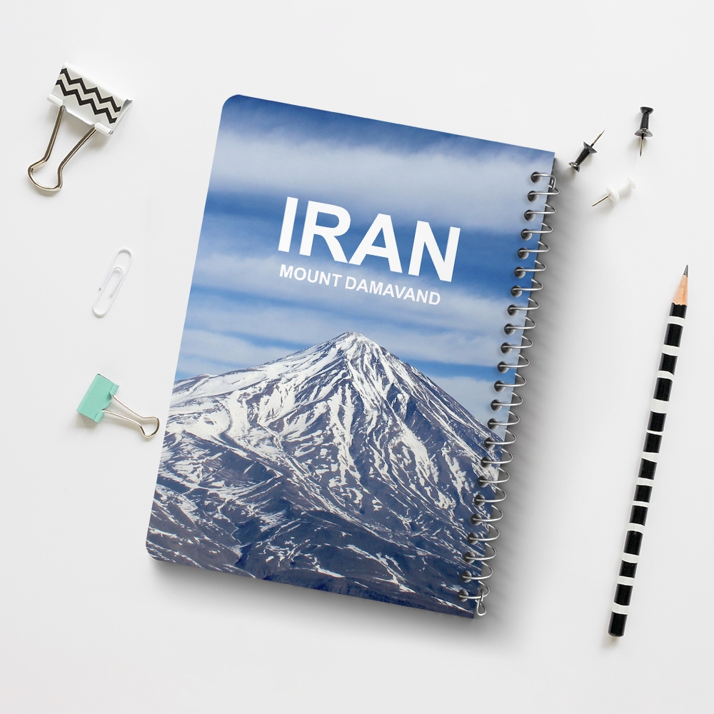 دفتر طراحی 50 برگ خندالو طرح قله دماوند کد 37362
