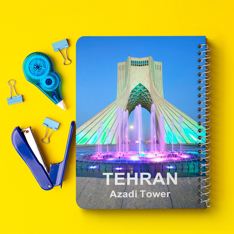 دفتر طراحی 50 برگ خندالو طرح برج آزادی تهران کد 37336