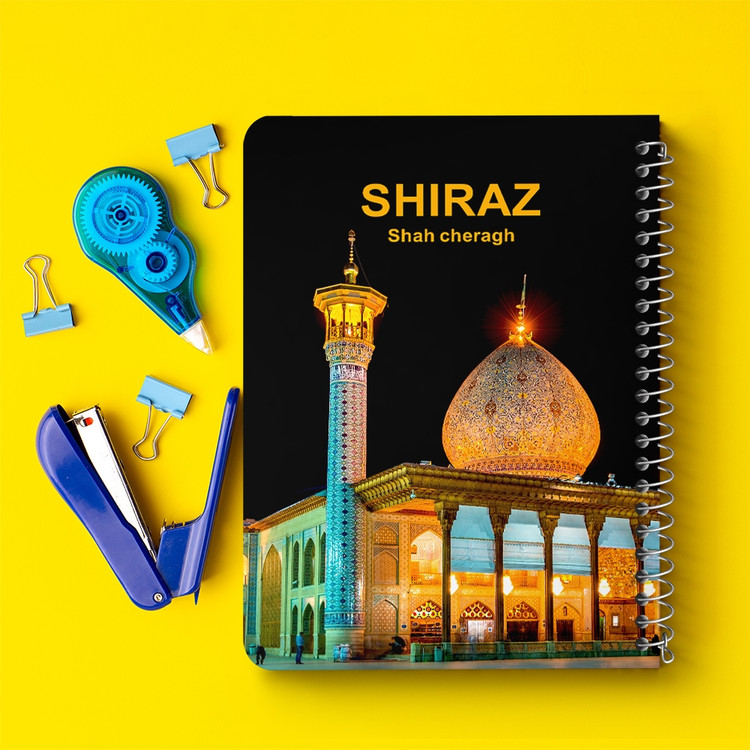 دفتر طراحی 50 برگ خندالو طرح شاه چراغ شیراز کد 37236