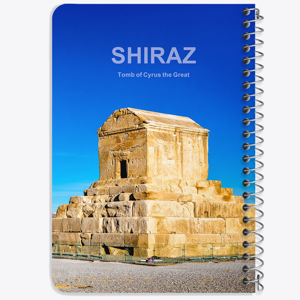 دفتر طراحی 50 برگ خندالو طرح مقبره کوروش کد 37210