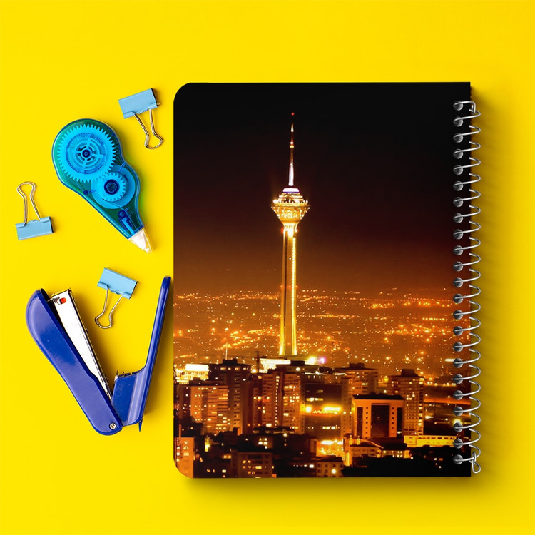 دفتر شطرنجی 50 برگ خندالو طرح تهران کد 8604