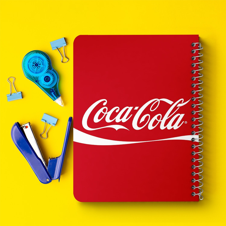 دفتر شطرنجی 50 برگ خندالو طرح کوکاکولا Coca-Cola کد 6205