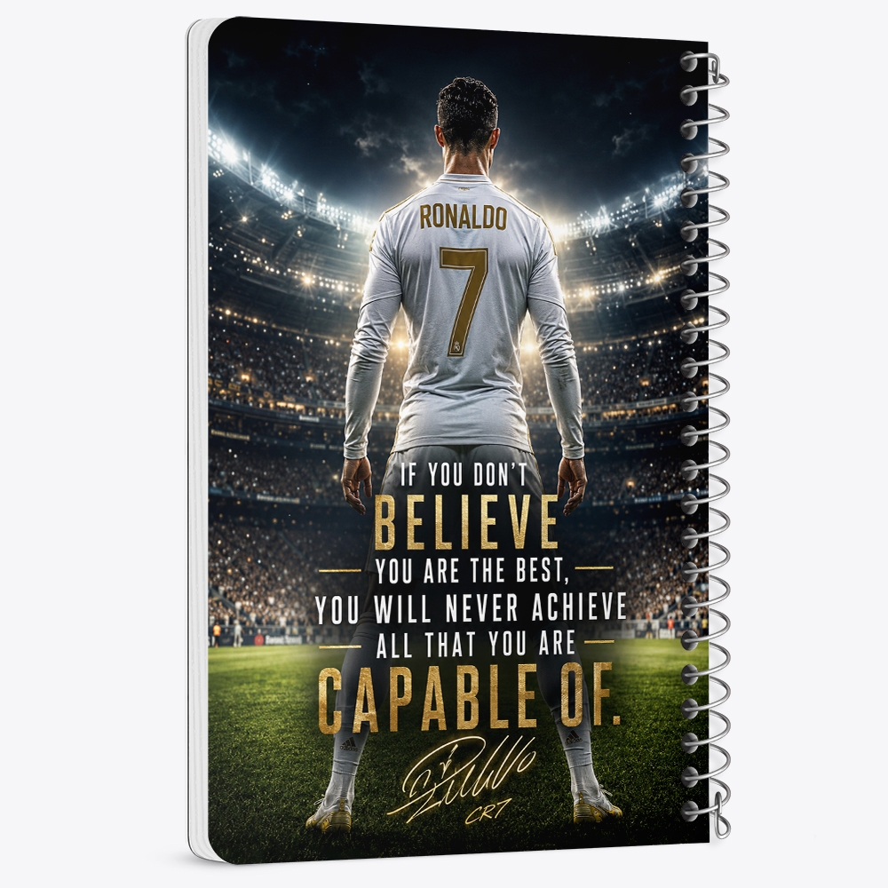 دفتر شطرنجی 50 برگ خندالو طرح کریستیانو رونالدو (Cristiano Ronaldo) کد F14686